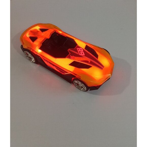 Hot Wheels Yellow Electronic Car 68 Black Silver Wheel - Light Up Sounds & Motor - Picture 9 of 16